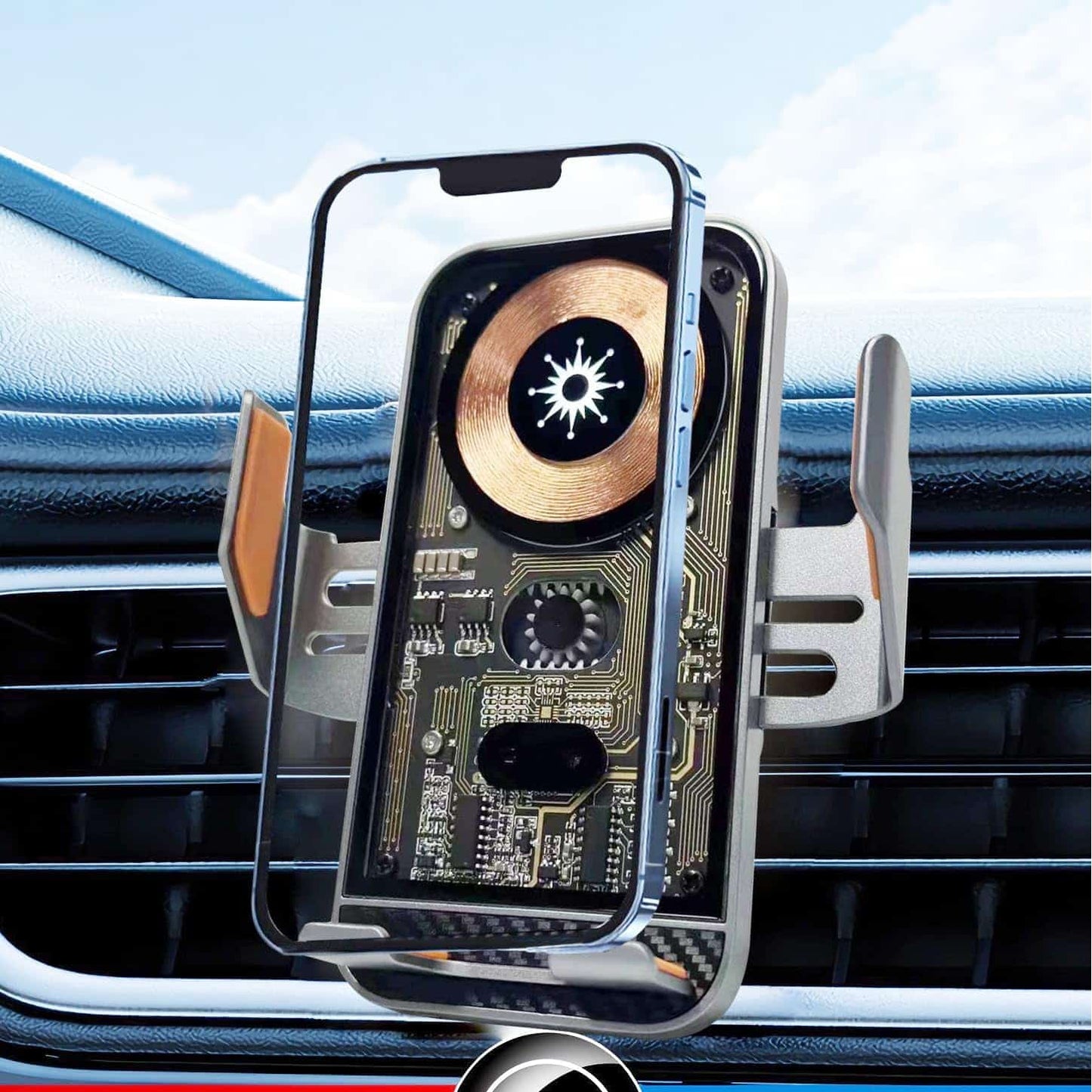 15W Qi Wireless Car Mount & Charger